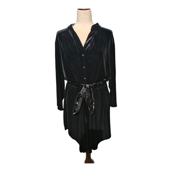 Coldwater Creek Dresses & Skirts - Coldwater Creek Black Velvet Dress NWT